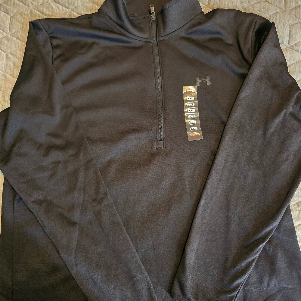 Under Armour / Armour Fleece 1/2 Zip Men's 2XL - Loose - Black